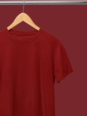 Half Sleeves Crew Neck Red T-Shirt’s