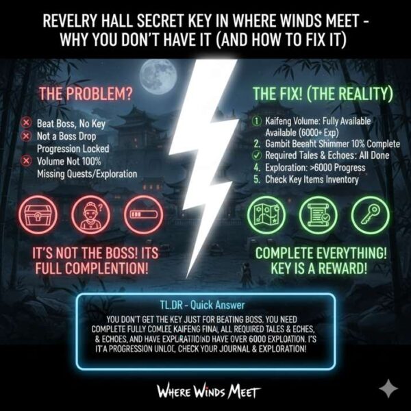 Revelry Hall Secret Key in Where Winds Meet How to