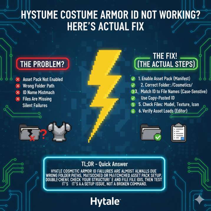 Hytale Costume Armor ID Not Working
