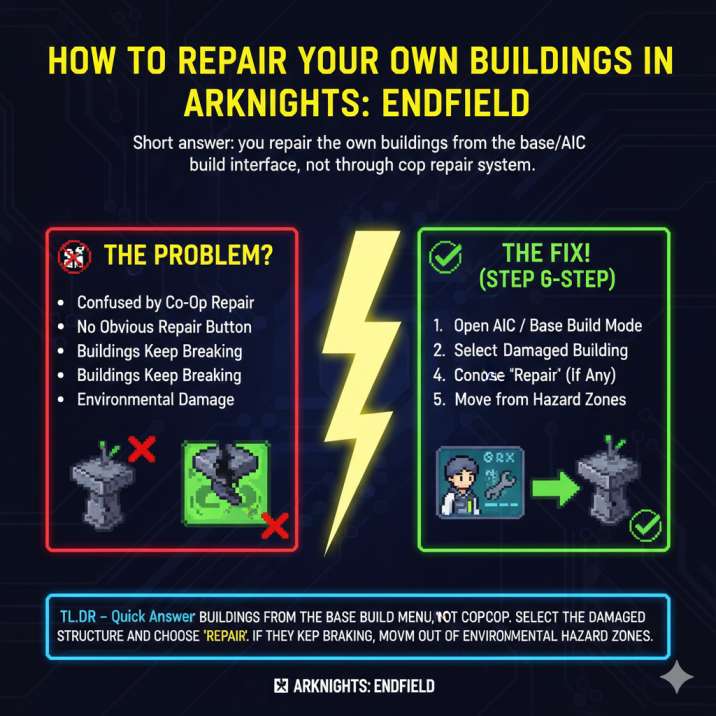 How to Repair Your Own Buildings in Arknights: Endfield