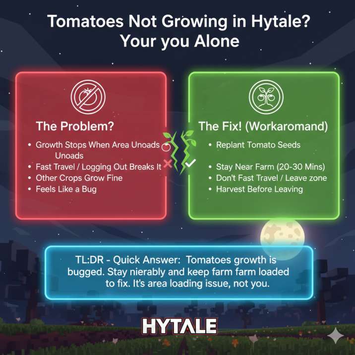 Tomato Growth Bug in Hytale