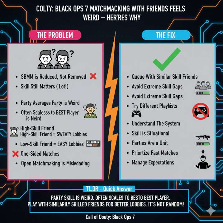 Call of Duty: Black Ops 7 Matchmaking With Friends Feels Weird